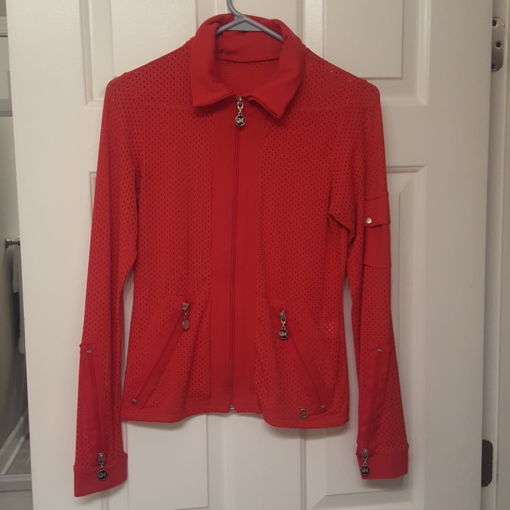 Size Small Red Yoga Zip Up Jacket